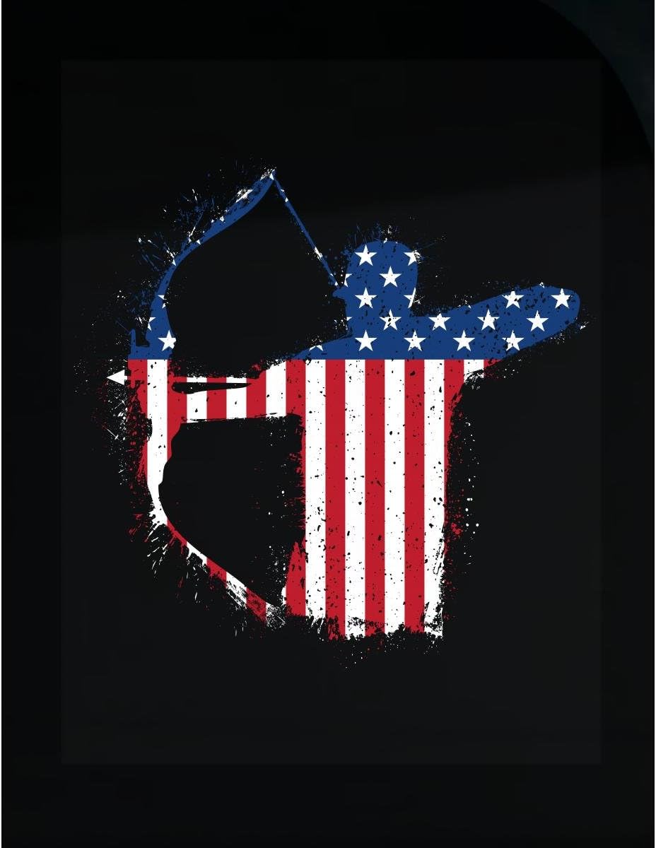 Archery Archer American Flag Bow And Arrow Grunge Silhouette - Sticker