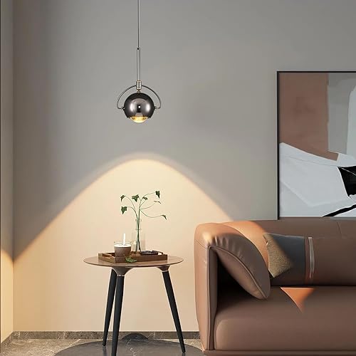 Miniatura 7 de Lámpara colgante moderna, iluminación colgante negra LED regulable, luces colgantes ajustables para isla de cocina, comedor, dormitorio, bar, isla