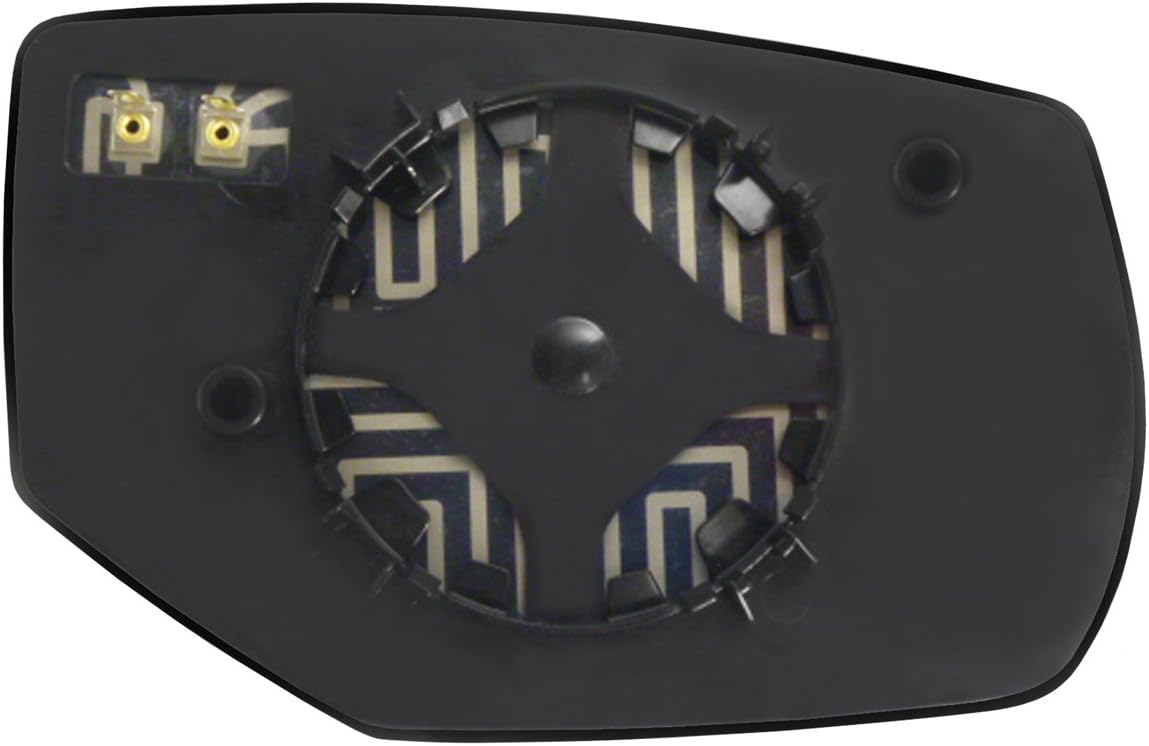 Fit System Driver Side Heated Mirror Glass w/Backing Plate, Honda Accord Coupe, Accord Hybrid, Accord Sedan, 4 13/16" x 7 3/8" x 7 15/16" (w/Turn Signal) -33269