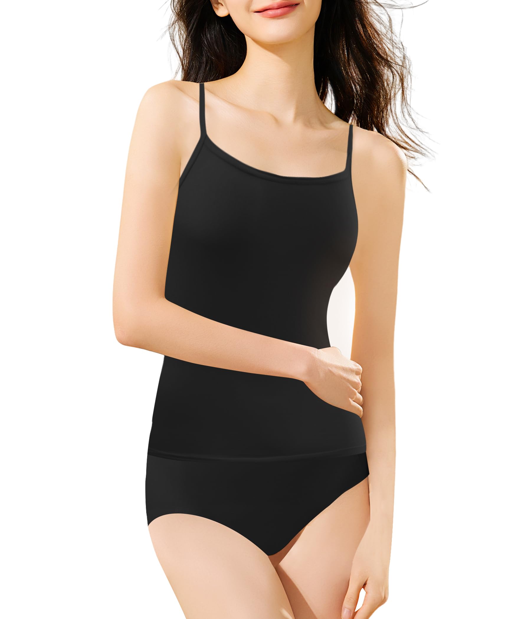 Women’s Slim Fit Camisole – Seamless, Lightweight, Super Soft Layering Tank