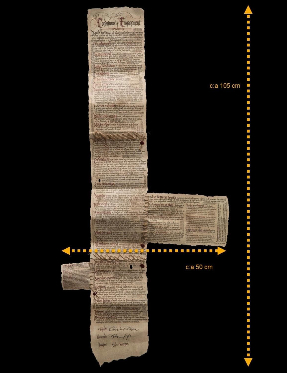 Weta Workshop - Hobbit - The Burglar Contract of Bilbo Baggins (Miniature Prop Replica)