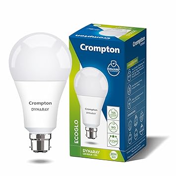 Crompton 20 W Standard B22 LED Bulb (White) - image, photos