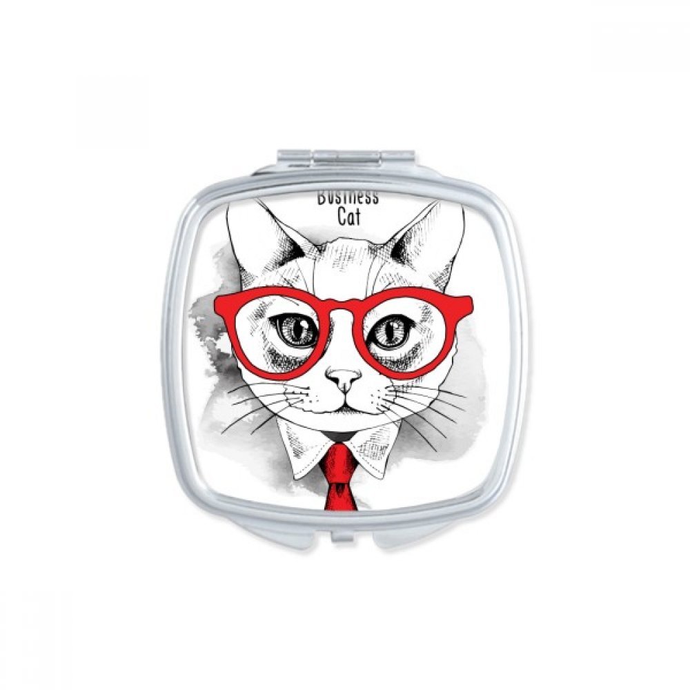 Petit miroir de main chat mignon pour corriger son maquillage partout