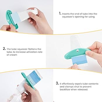Amazon.com: LOVEINUSA Toothpaste Tube Squeezer Dispenser- 4 Pack