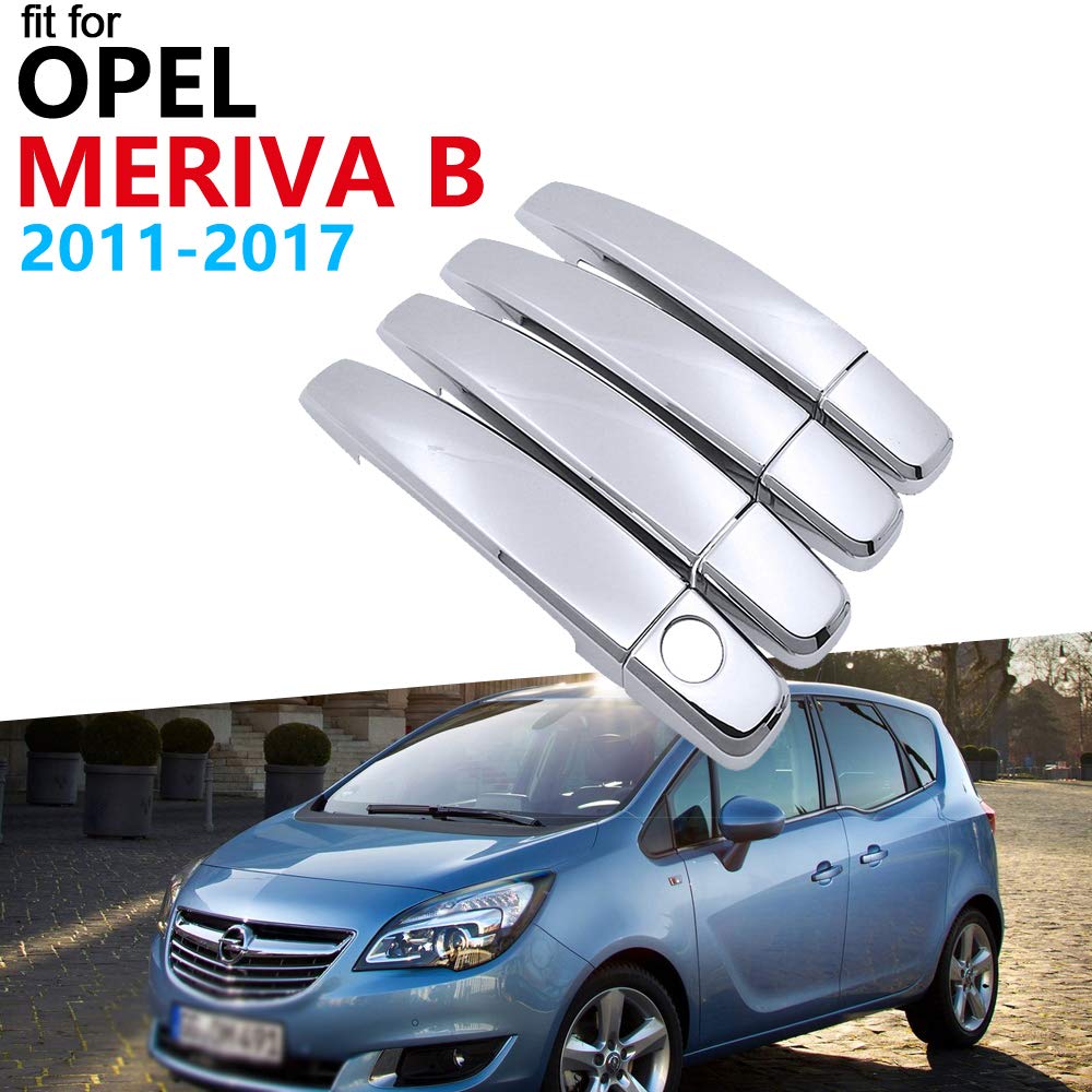 Poignée Intérieure De Porte Avant Droite Chromée Pour Opel Meriva A, Corsa C, Combo C - Neuf - EAN Indiqué
