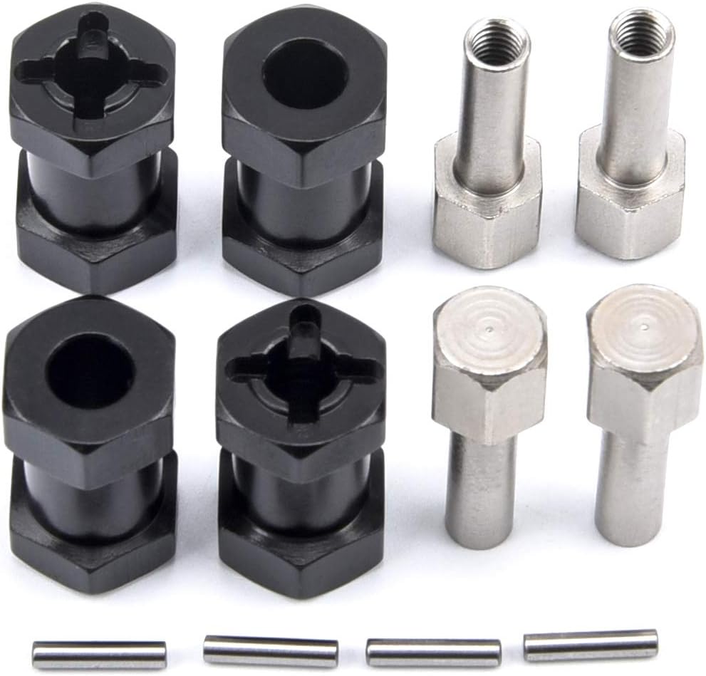 Readytosky 12mm Wheel Hex Hub 20mm Extension Hex Drive Adapter for 1/10 RC Crawler SCX10 D90(4PCS)