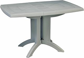 Grosfillex 52149581 Mesa Vega Abatible 118 x 77, Lino, 118 x 77 x 72 cm