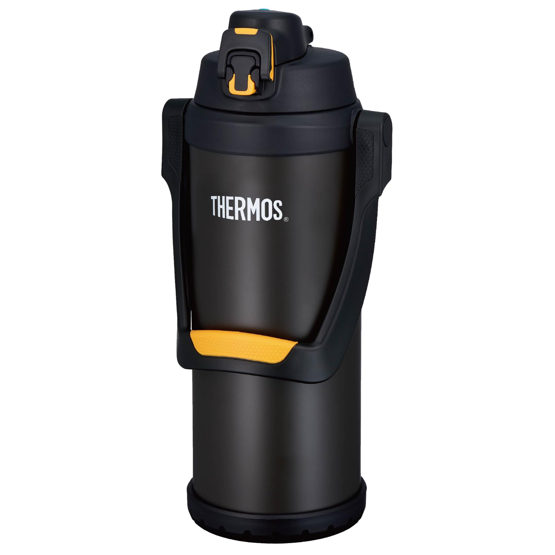 Thermos Sprot&hydrate Borraccia Gigante Acciaio Inox 2,5L Nero | maniglia, isolamento sottovuoto, grande capacita, caldo e freddo, senza BPA, doppia parete, ermetico