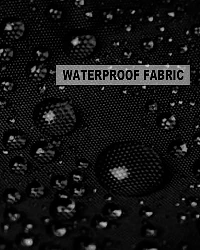 Miniatura 5 de Funy Decor Juego de 2 fundas de almohada impermeables para exteriores, diseño geométrico de llave griega, fundas lumbares, fundas decorativas negras