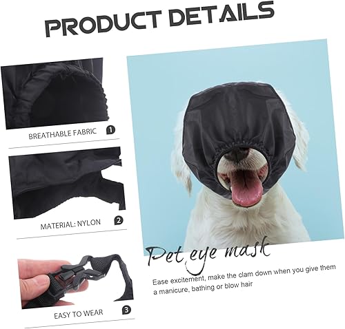 Miniatura 5 de VILLCASE Máscaras para perros para coche, blinder para mascotas, cubierta de ojos fina y ligera para mascotas multifunción