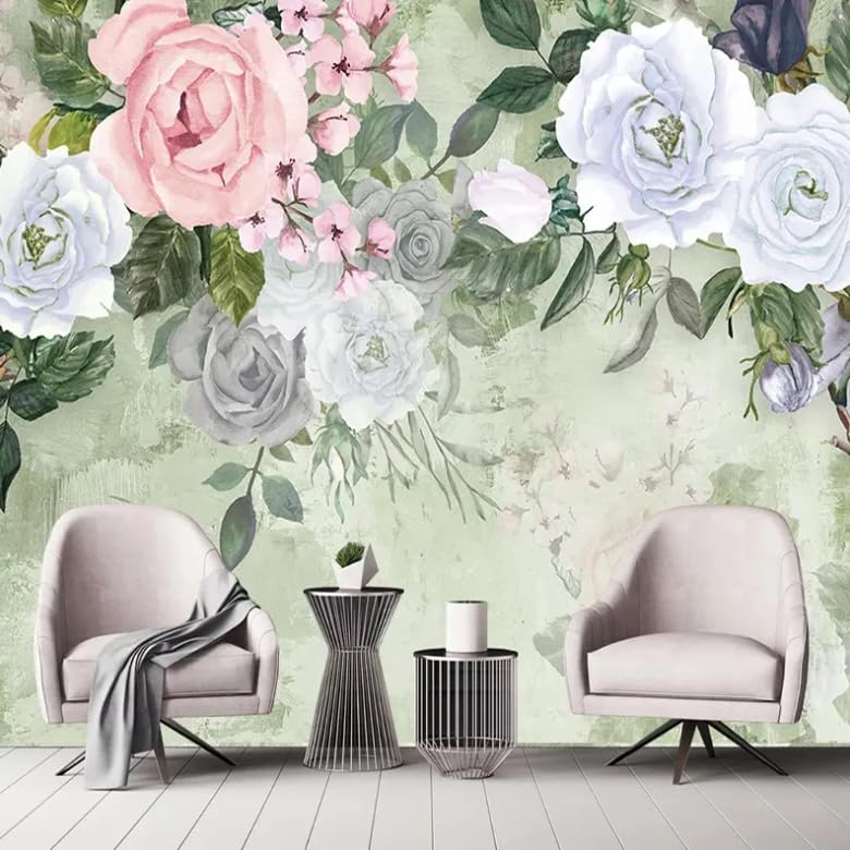 Papier peint mural 3D fleurs roses pour transformer votre maison en un havre poétique