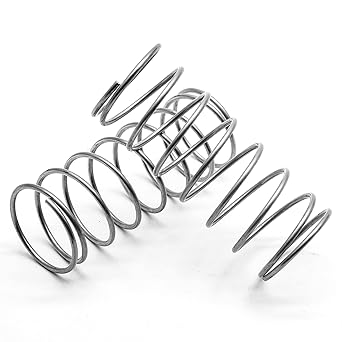 Auvotuis 10Pcs Compression Spring 0.047 inch Wire Diameter Spring Steel Coil Extension Springs (1.2 x 20 x 50mm)