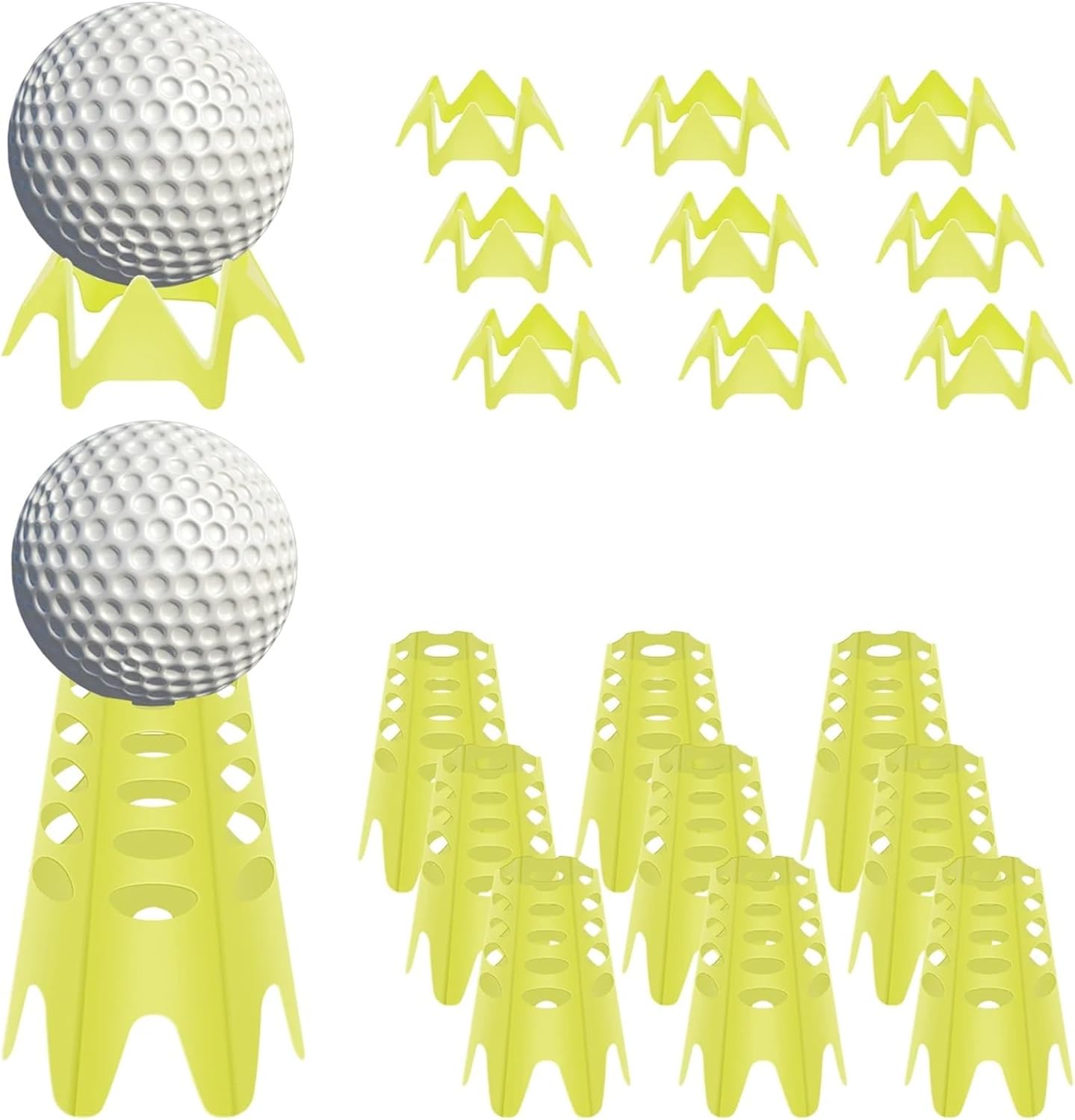 Golf Simulator Tees 100 PCS Golf Simulator Tees Training Practice Mat for Outdoor Indoor