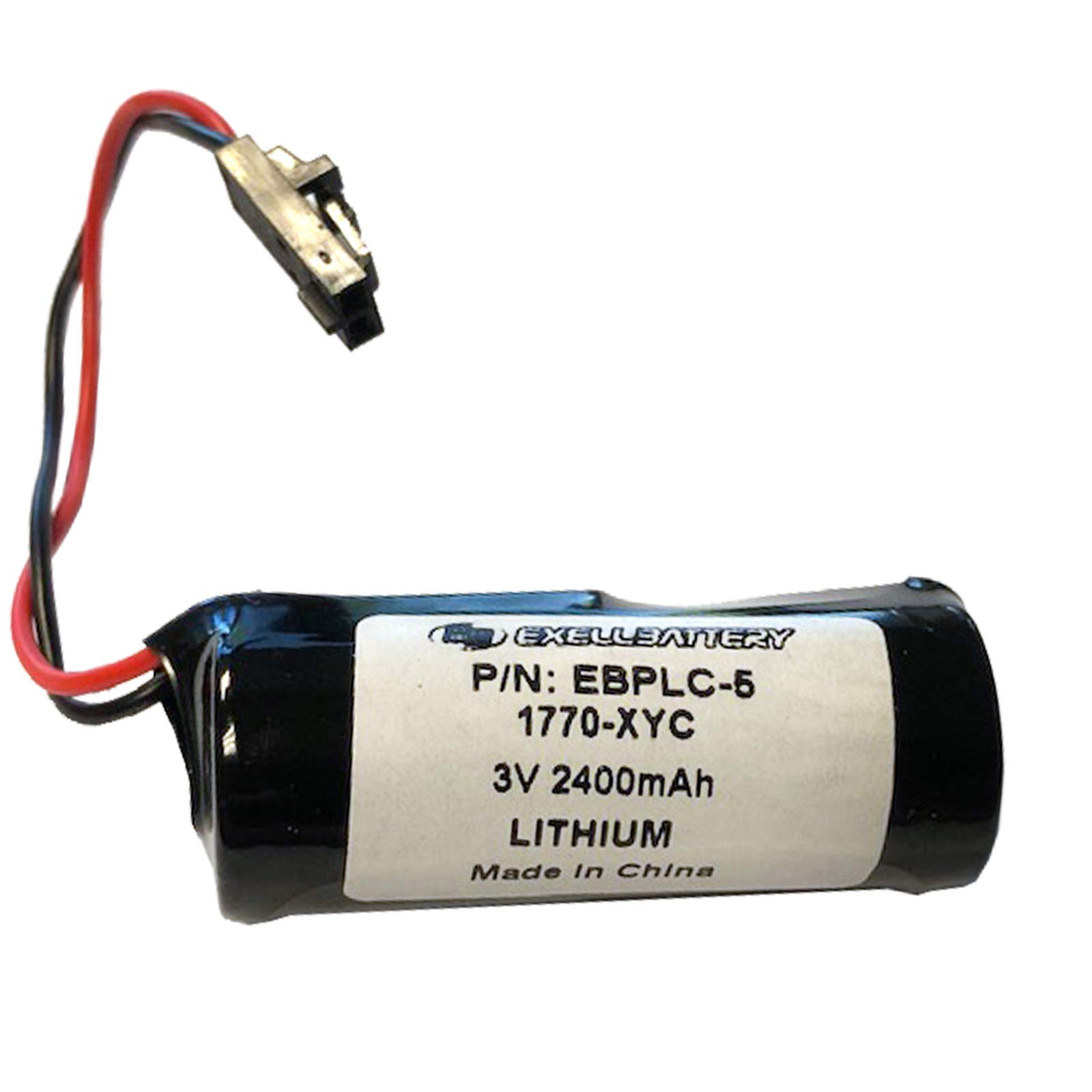 Exell Battery (10-PACK) 3V PLC Computer Backup Battery Replaces Allen Bradley 1770-XYC, 1770-XYC/A, PLC-5/11, PLC-5/20, PLC-5/30, PLC-5/40, PLC-5/60 series programmable logic controllers