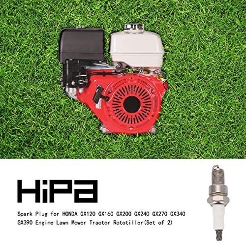 Hipa Spark Plug For Honda Gx120 Gx160 Gx200 Gx240 Gx270 Gx340 Gx390 Engine Lawn Mower Tractor Rototiller(Set Of 2) #TOP1