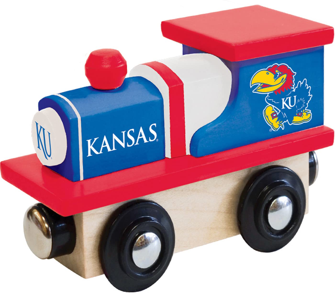 MasterPieces Wood Train Engine - NCAA Kansas Jayhawks - Officially Licensed Toddler &amp; Kids Toy