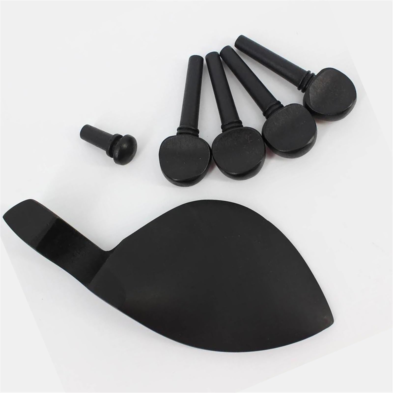 Zubehör Für Musikinstrumente 1 Set Von Massivholz Violine Saitenhalter Pegs Kinn Rest Drawplates Knopf Endpin Violine Zubehör(3/4)