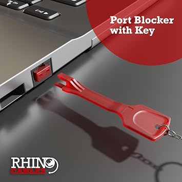 rhinocables RJ45 Port Blockers (1 Key, 10 Locks)