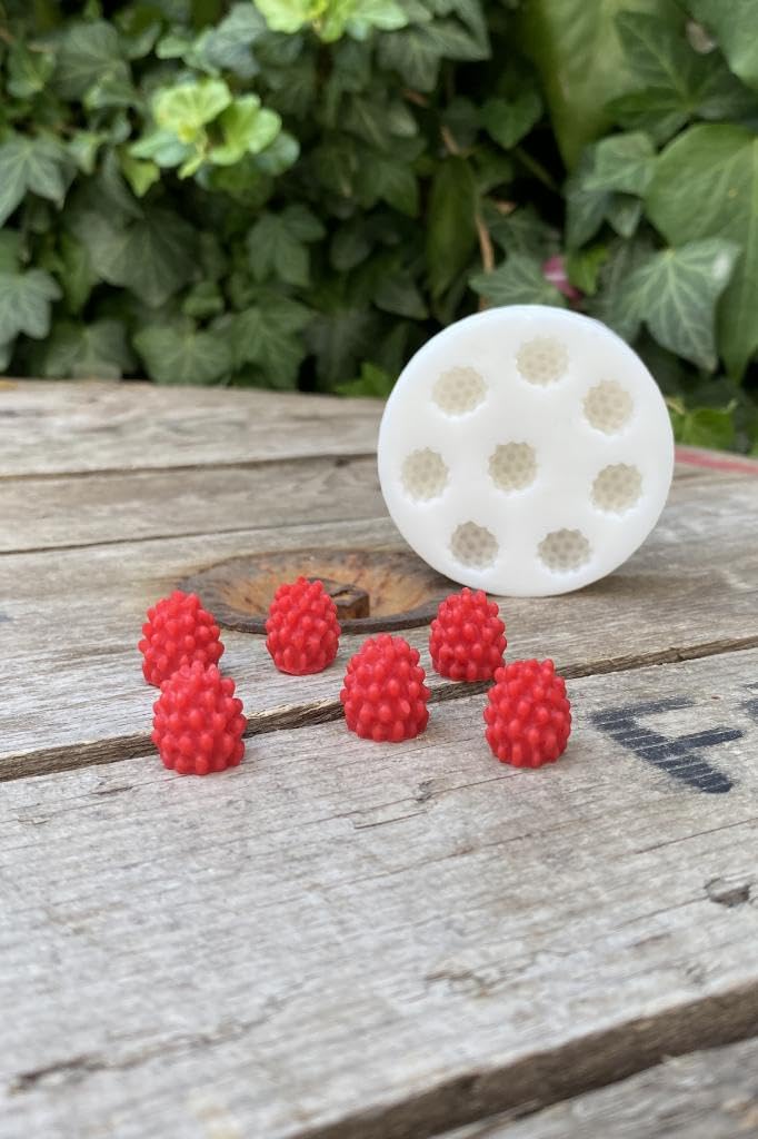 Rufus Concept Ahududu Sekizli Mum Kalıbı (Silikon) (1,4 x 1,4 x 1,5 cm) (Küçük Süsleme Kalıbı) 1 Adet