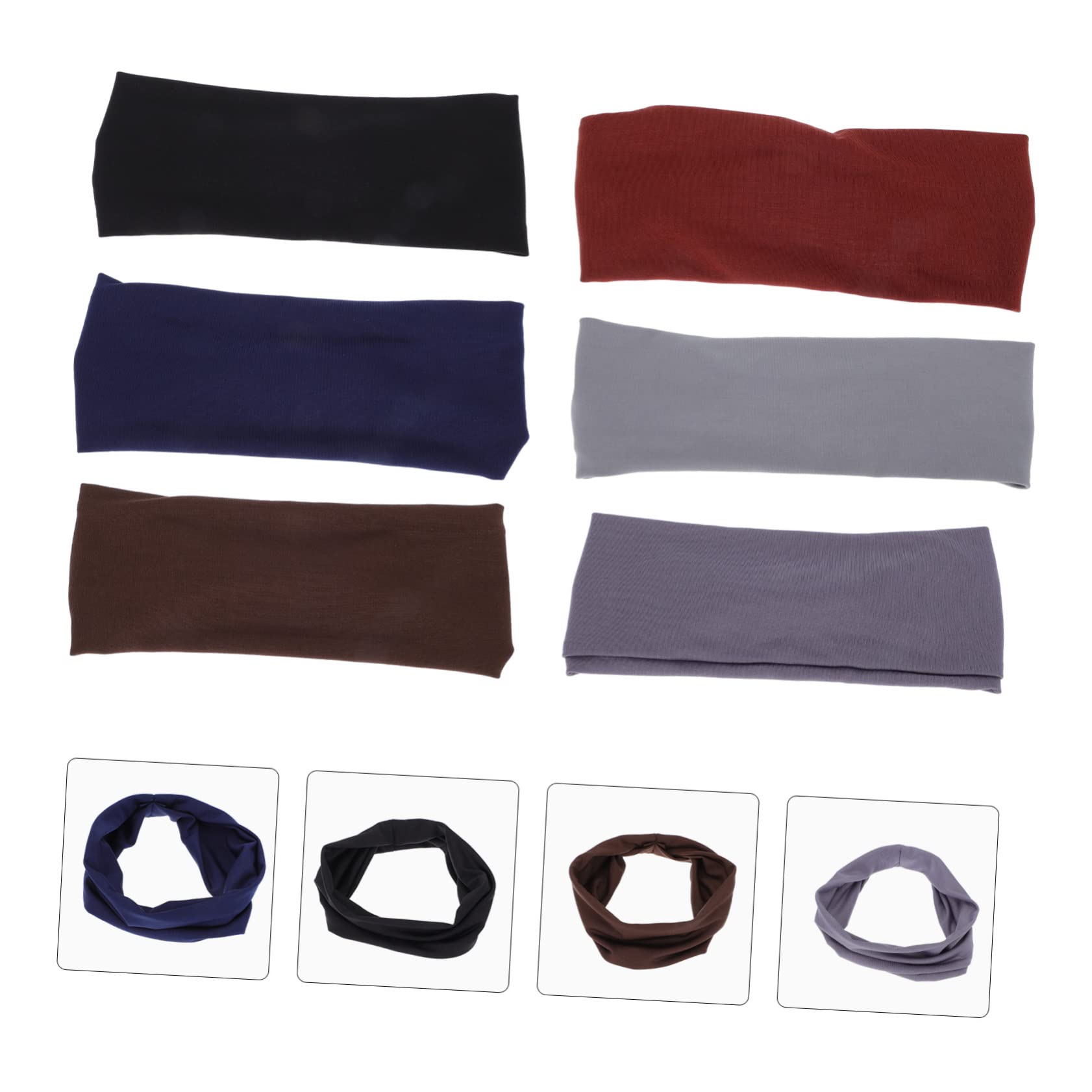 YARNOW 18piezas para Hombre De Bandas De Pelo Absorbentes De Sudor Accesorios De Yoga y Running para Gimnasio y Actividades