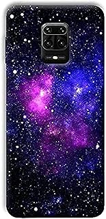 جراب خلفي بطباعه جلاكسي لهاتف شاومي ريدمي نوت 9 برومن كايس بوكس، بولي كربونات، متعدد الالوان