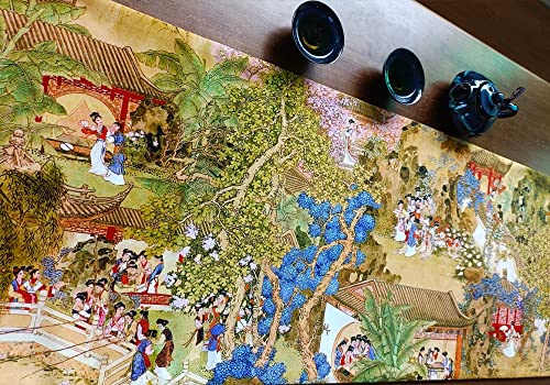 Decorative Handmade Double Velvet Fabric Table Runner With Tassels 14 X 72 Inches Table Decor (Zq-22) #TOP5