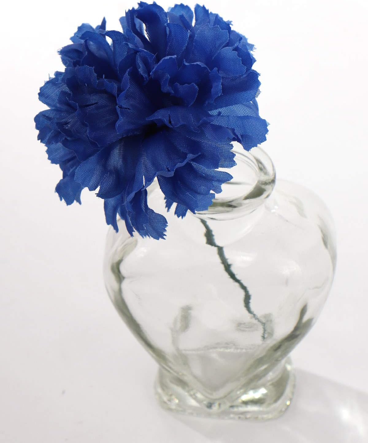 Larksilk Royal Blue Silk Carnation Picks, Artificial Flowers for Weddings, Decorations, DIY Decor, 100 Count Bulk, 3.5" Carnation Heads with 5" Stems - Image 5