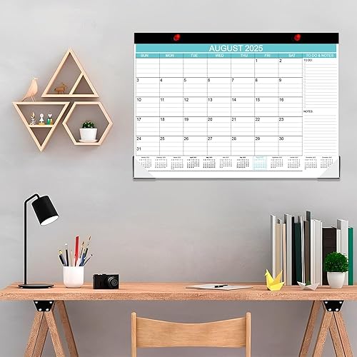 Miniatura 6 de Calendario de escritorio 2025-2026, desde agosto de 2025 a diciembre de 2026, calendario de escritorio con lista de tareas, papel de 140gsm, 17