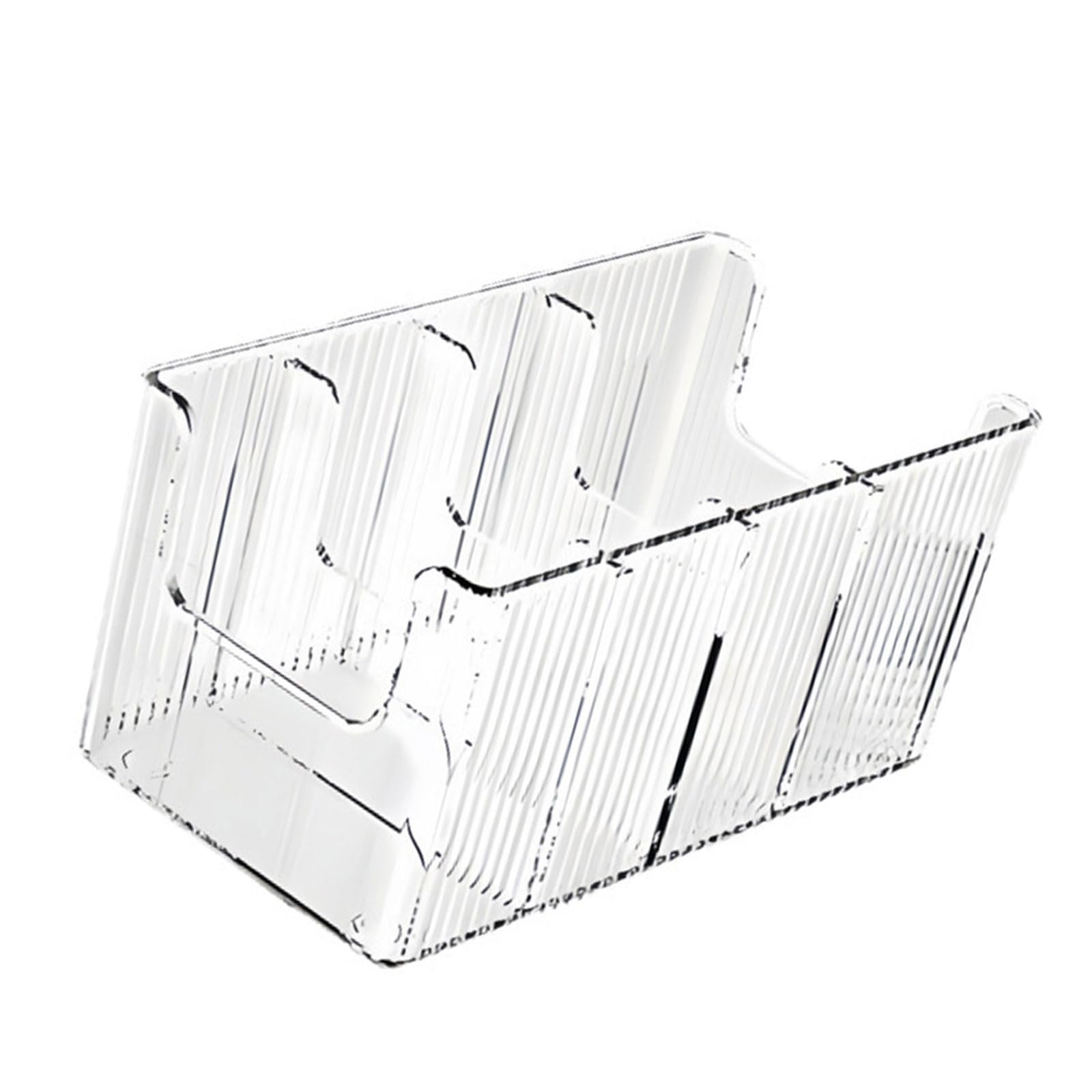 Jazuaiao Clear PET Storage Organiser for Belts and Ties Accessories Transparency Box with Multiple Compartment Belt Organiser Storage Box
