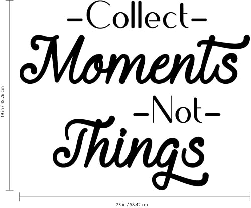 Miniatura 3 de Calcomanía de vinilo para pared, colección de momentos no cosas, 19 x 23 pulgadas, decoración positiva para oficina, sala de estar, dormitorio,