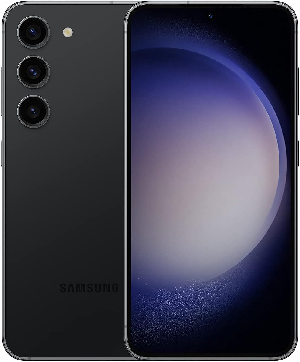 Galaxy S23 5G (128GB, 8GB) 6.1" AMOLED, 50MP 8K Camera, Global Volte (International Model Fully Unlocked for AT&T, Verizon, T-Mobile, Global 5G) S911W (w/ 25W Fast Charger, Phantom Black)