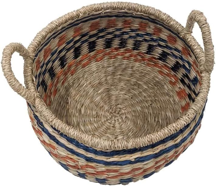 Ashland Multicolor Round Seagrass Basket, Spring Home Decor
