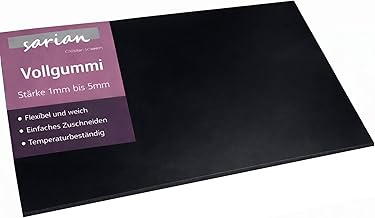 Sealing Plate Rubber Plate 200 mm x 300 mm x 5 mm – 20 cm x 30 cm Thickness: 1 mm – 5 mm Seal Sealing Rubber Sealing Mat Sealing Material Sealing Rubber Sealing Tape (Thickness: 5 mm)