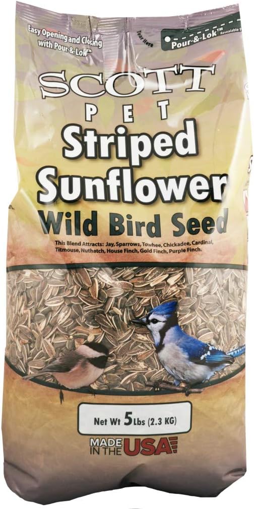 Scott Pet Striped Sunflower Polybag 5Lb, PYSSS-1