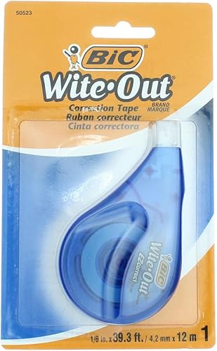 Bic Corporation Wite-Out Cinta correctora WOTAPP11-WHI - Paquete de 6 unidades