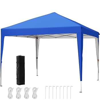 在庫1点⭐️ワンタッチ⭐️タープテント 3段階 2m UVカット 耐水 キャンプ Amazon | CYFIE タープテント 2mx2m ワンタッチテント 高さ3段階