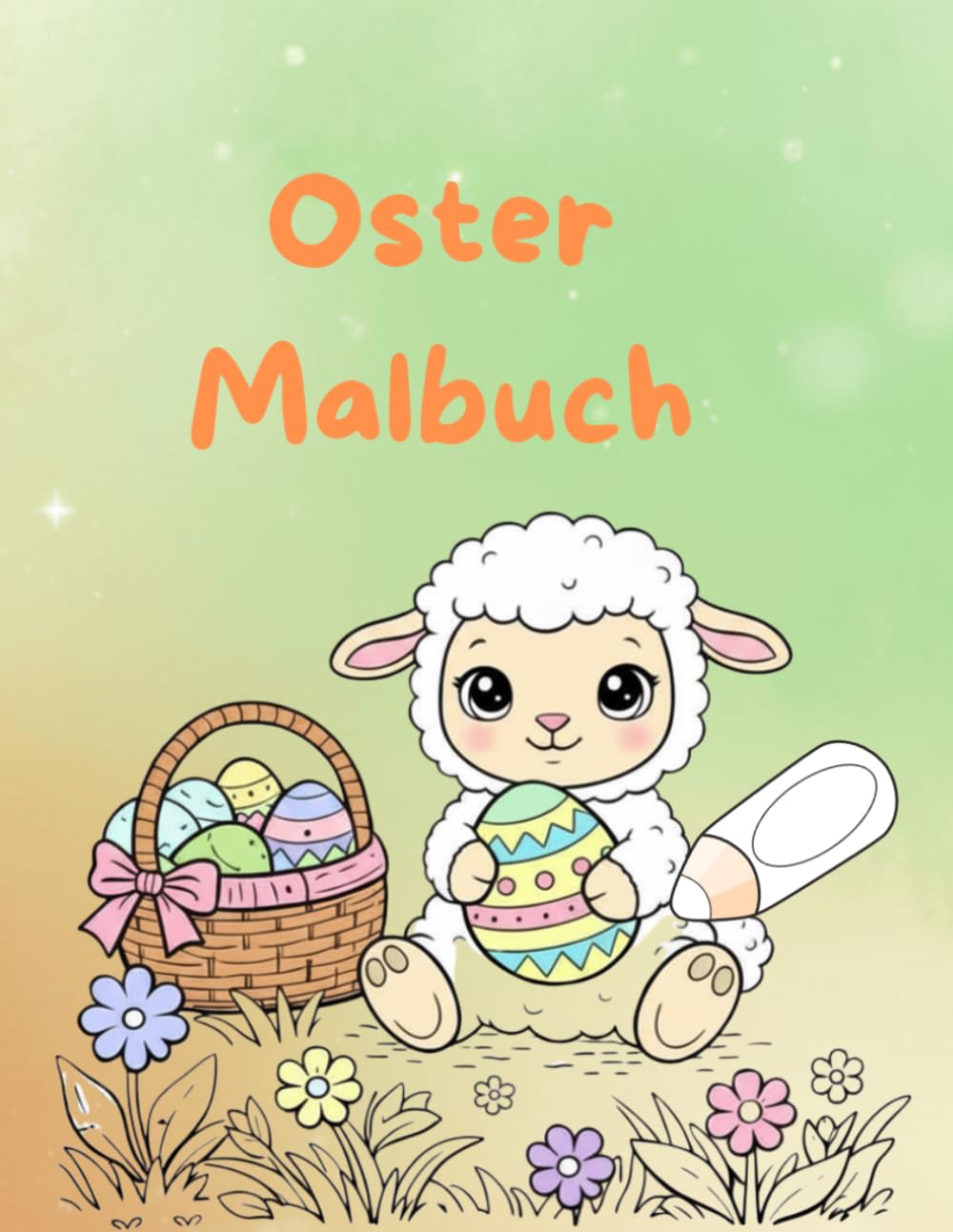 Oster Ausmalbuch für Kinder: 50 süße Motive mit Hasen, Küken, Ostereiern und Frühlingsblumen