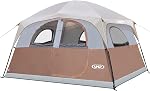 UNP Tents 6 Person Waterproof Windproof Easy Setup,Double Layer Family Camping Tent with 1 Mesh Door & 5 Large Mesh Windows -10'X9'X78in(H)