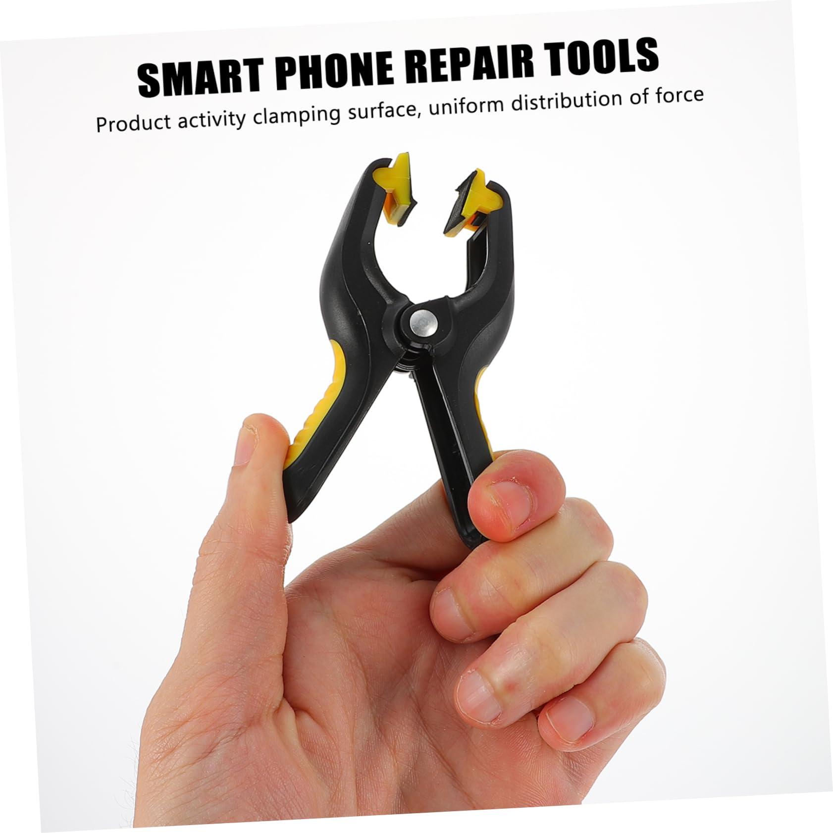 KICHOUSE 4Pcs Screen Suction Cups Repair Tool for LCD Screen Mounting Black Clips for Phone and Tablet Repair Sturdy and Easy to Use