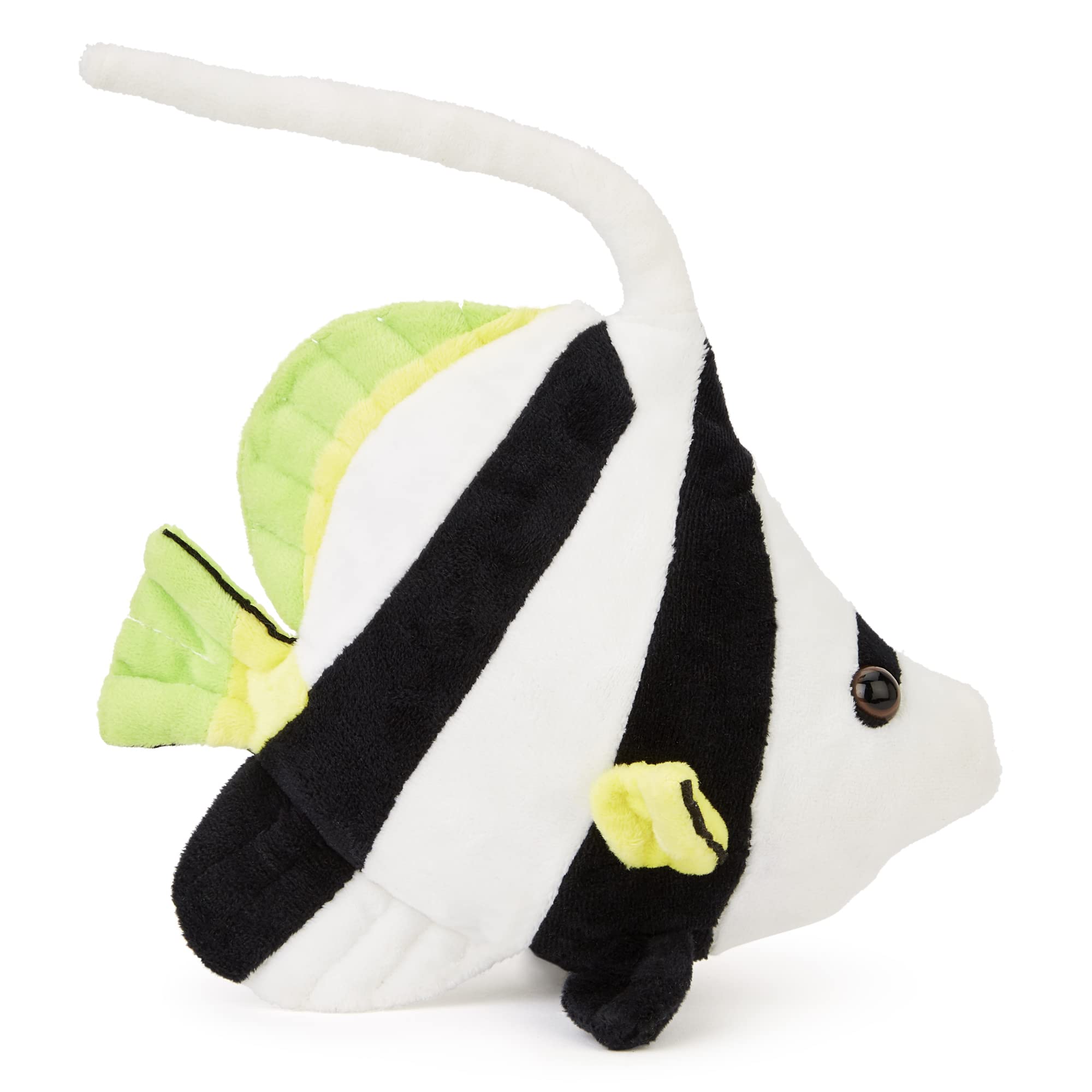 Zappi Co Plush Children's Stuffed Soft Cuddly Plush Toy-Part of Safari Animals Collection, Perfect for Kids (20cm Depth)(White Striped Angel Fish)