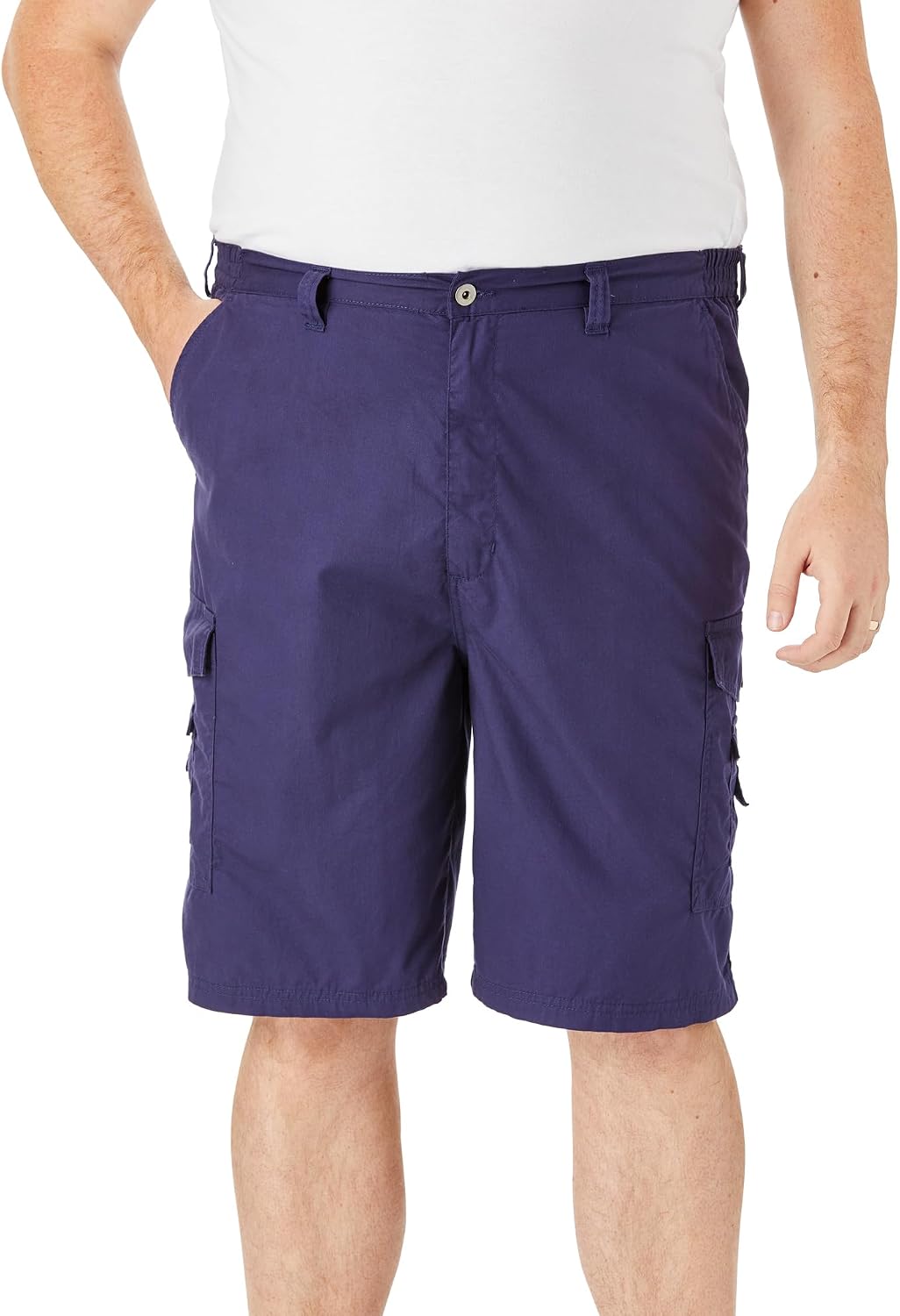 KingSize Men's Big & Tall 10" Side Elastic Canyon Cargo Shorts