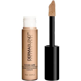 Dermablend Cover Care Full Coverage Concealer - Provides 1 Coat Coverage - Waterproof and Transfer Resistant - Covers A Variety of Skin Blemishes - 24 Hour Hydration - Long Lasting - 42N - 10 ml