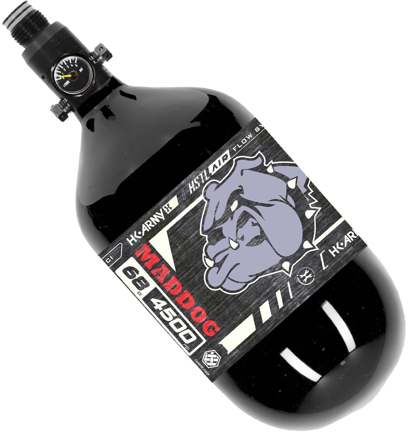 AeroLite Carbon Fiber Tank - 68ci / 4500psi - Smoke | HK Army DOT 68ci 4500Psi カーボンファイバーペイントボールタンクシステム、ブラックPCPエアタンク、HPA Ttank ペイ