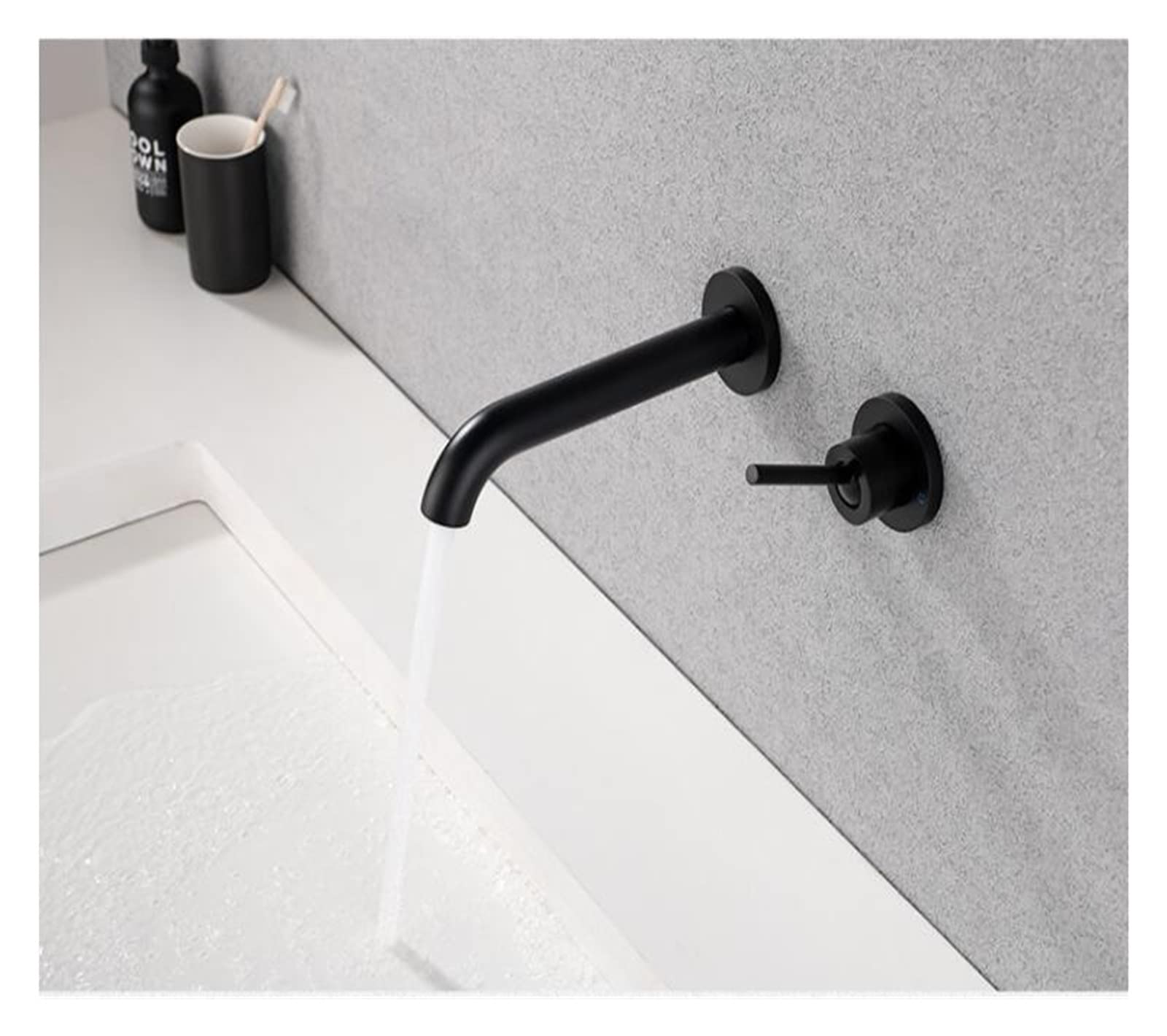 Mitigeur de bassin mural en laiton avec commande fluide chaud froid