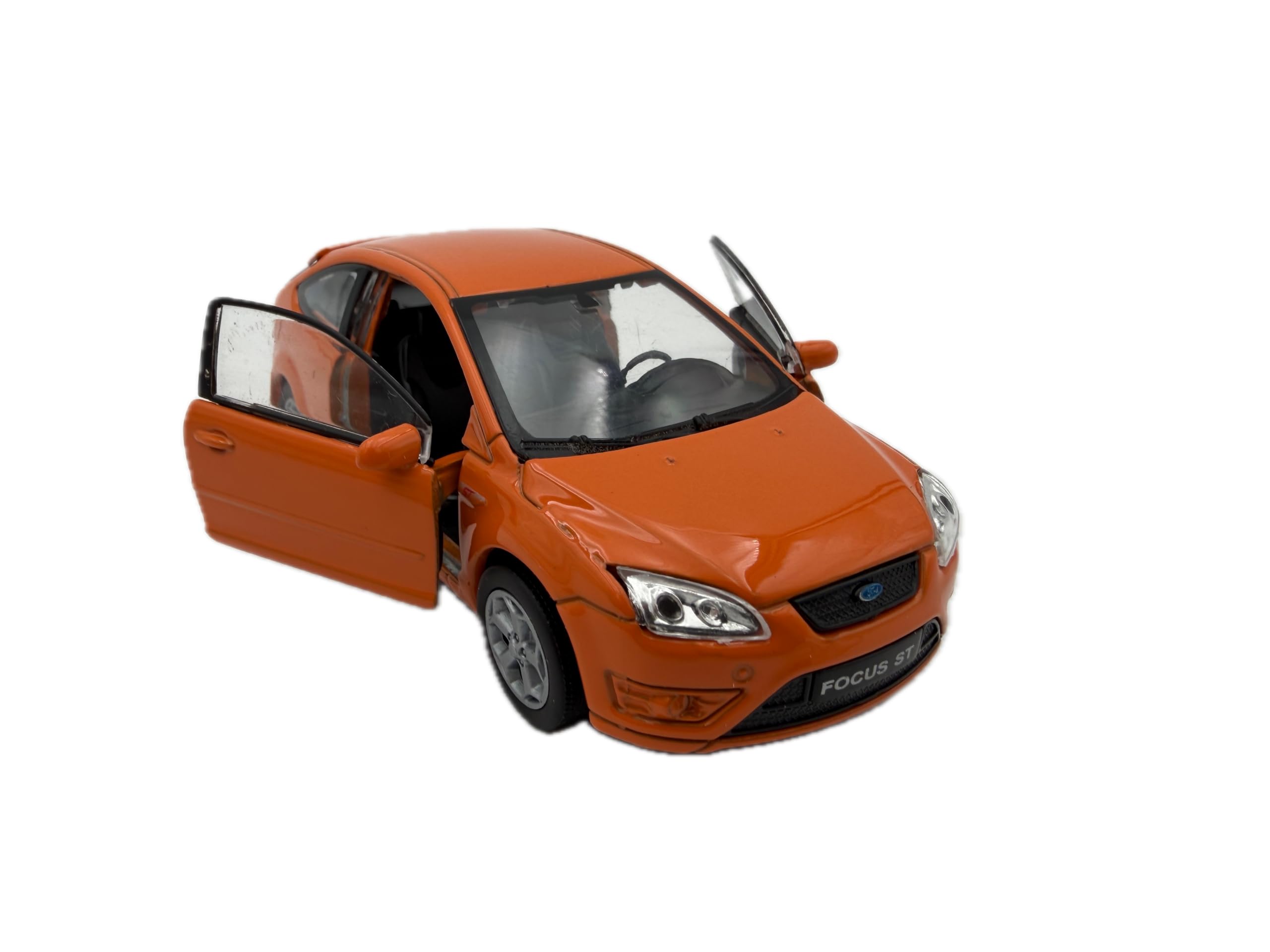Dromader Welly Model car FORD FOCUS ST, miniature car, scale 1:39, orange