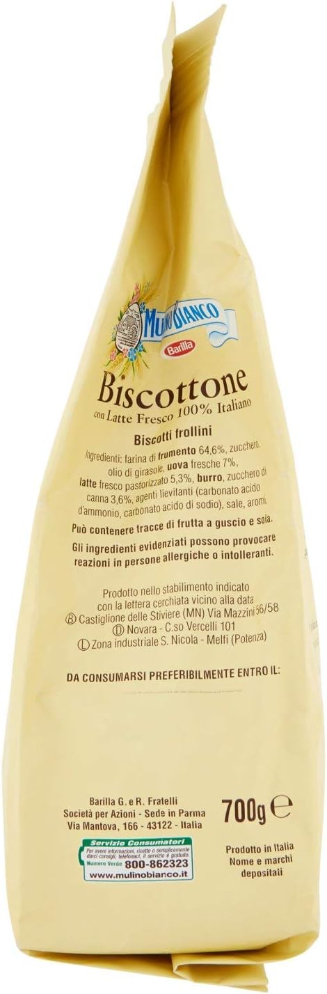 Mulino Bianco Biscottone con Latte Fresco 100% Italiano - 700 g 700 g (Confezione da 1) - Immagine 4