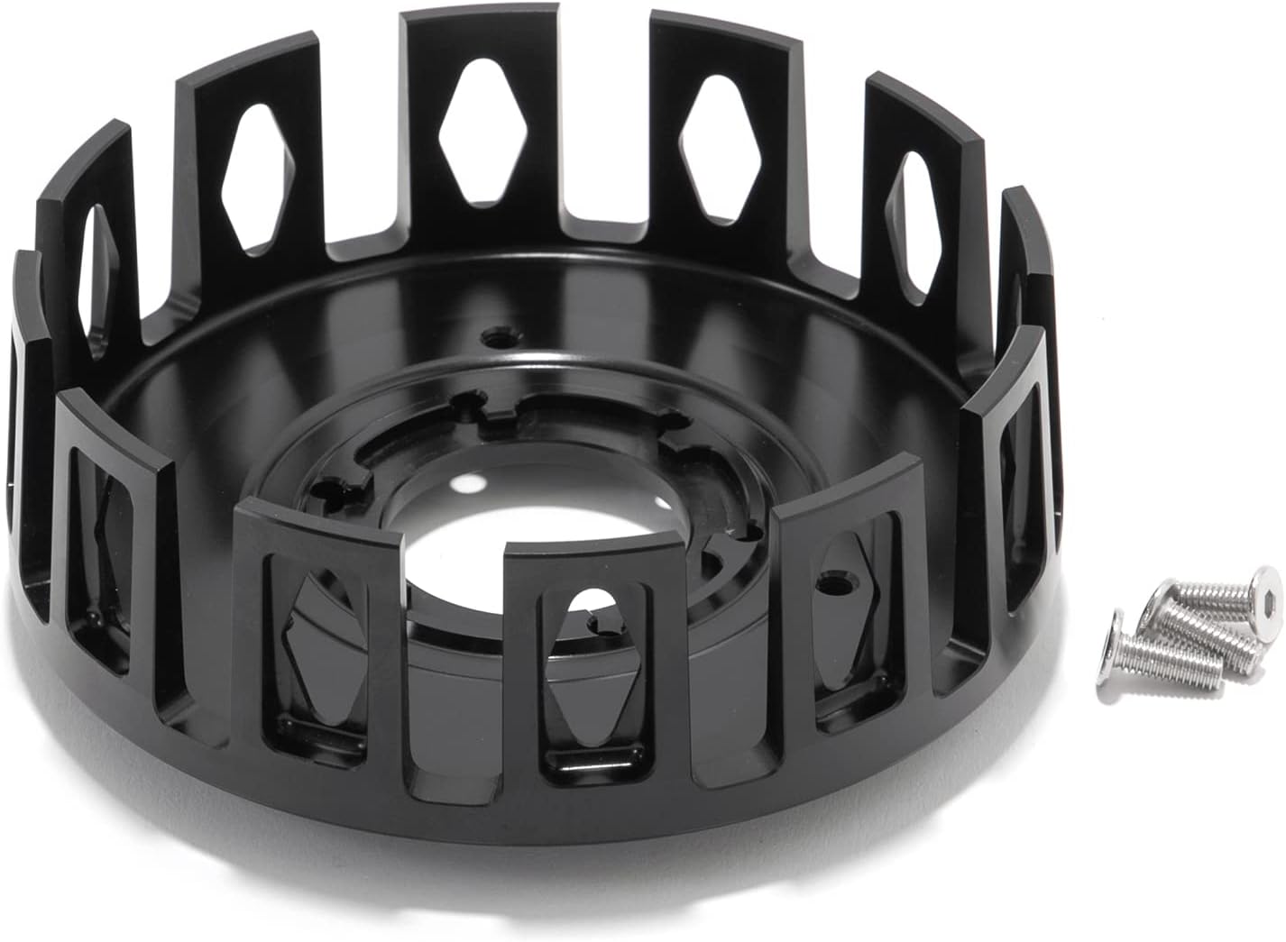 Clutch Basket for Suzuki LTZ 400 2003-2018, CNC Billet Aluminum, Black