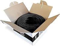 Vista 3 de Dripstone Cable LAN Ethernet CAT5e 4/UTP 24AWG, negro (600025)