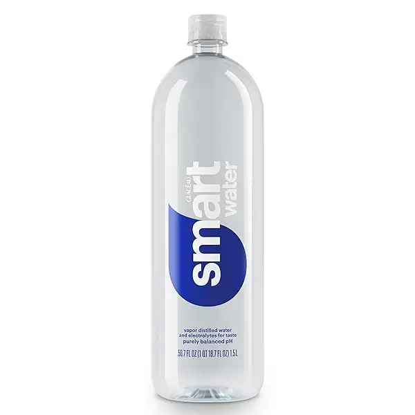 smartwater vapor distilled premium water bottle, 1.5 Liter Bottle 1