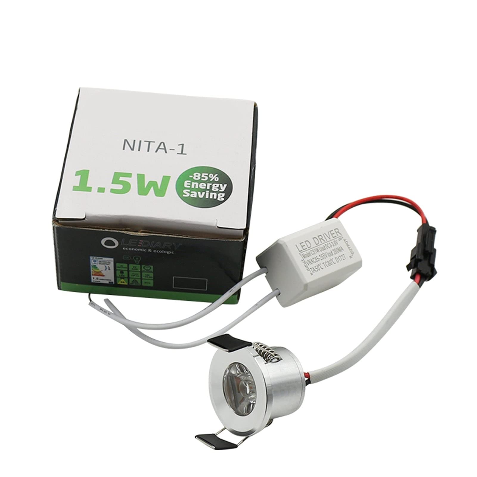 Mini Faretto A LED,Plafoniera Da Incasso A LED Mini Faretti Faretti A Soffitto A LED Rotondi Per Espositore Di Gioielli Vetrina Contatore Armadietto Di Casa Soggiorno Sala DaPranzo (Luce Naturale